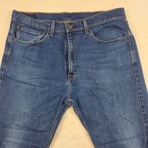 Levi's 505 Regular Fit Mens 36x30 Blue Excellent Straight Leg Jeans